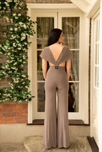 Load image into Gallery viewer, Draped Shoulder Wide Leg Jumpsuit
