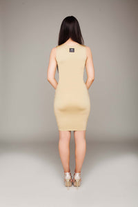 High Roundneck Bodycon Dress
