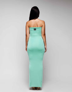 Full Length Strapless Sweetheart Bodycon Dress