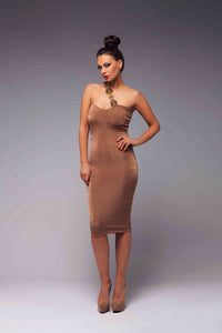 One Beaded Strap Bodycon Dress