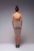 Load image into Gallery viewer, V Neck Bodycon Skirt Dress
