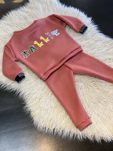 Childs Personalised Black Label Tracksuit