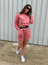 Load image into Gallery viewer, Black Label Luxury Cropped Top with matching Shorts
