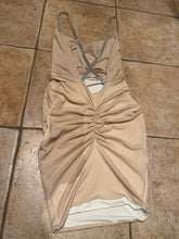 Load image into Gallery viewer, Backless Beaded Cowl Dress
