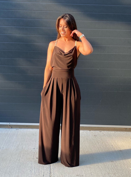 Cross Backless Beaded Cowl Body