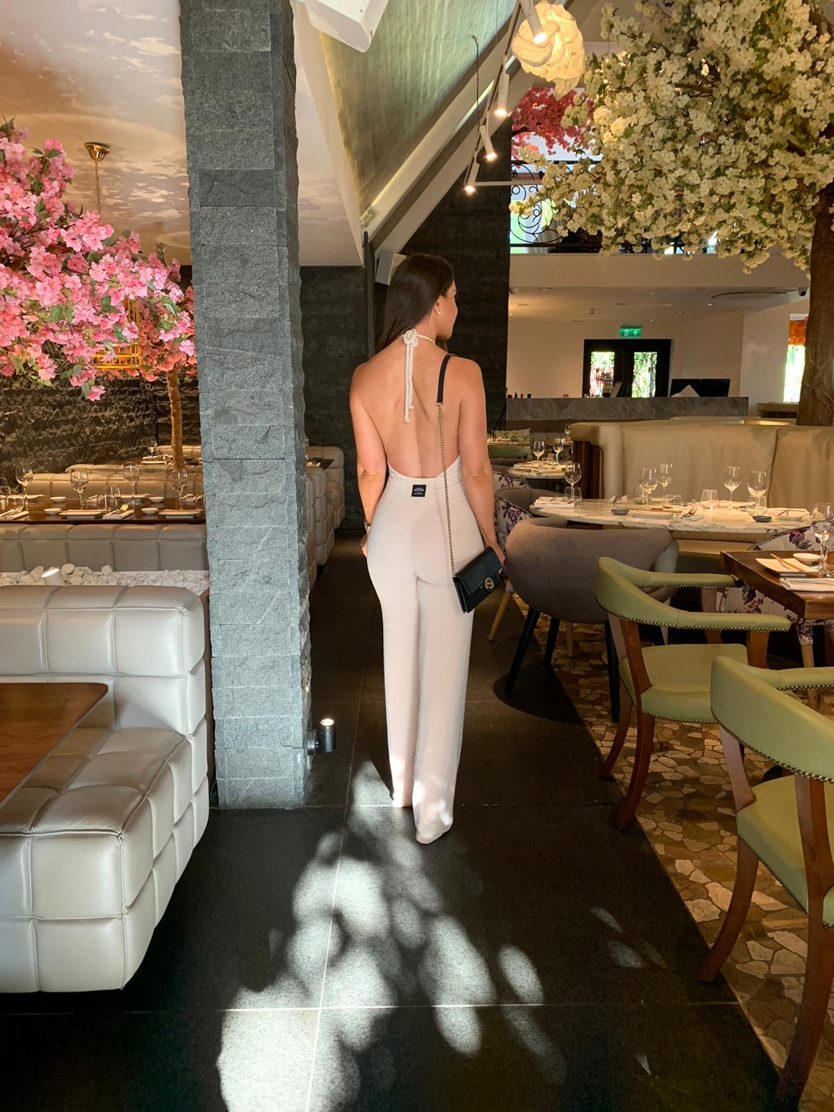Highneck Halterneck Jumpsuit