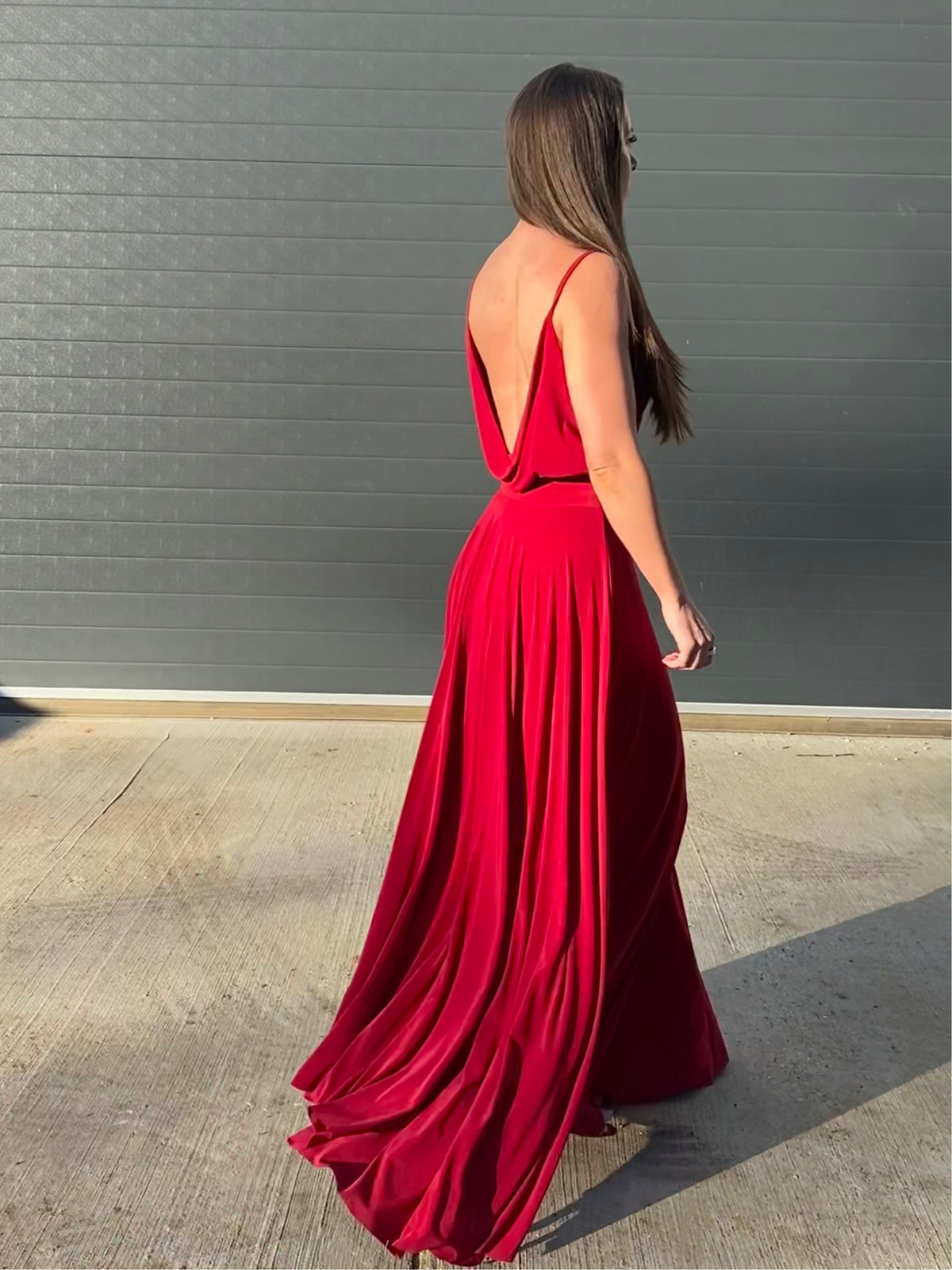 The Spaghetti Cowl Dress