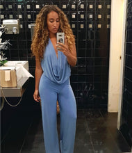 Load image into Gallery viewer, Backless Cowlsneck Wide Leg Jumpsuit
