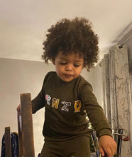 Load image into Gallery viewer, Childs Personalised Animal Letters Loungewear Set
