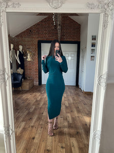 Batwing Turtlneck Dress
