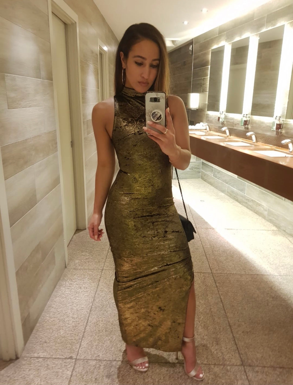 Full Length Turtleneck Dress